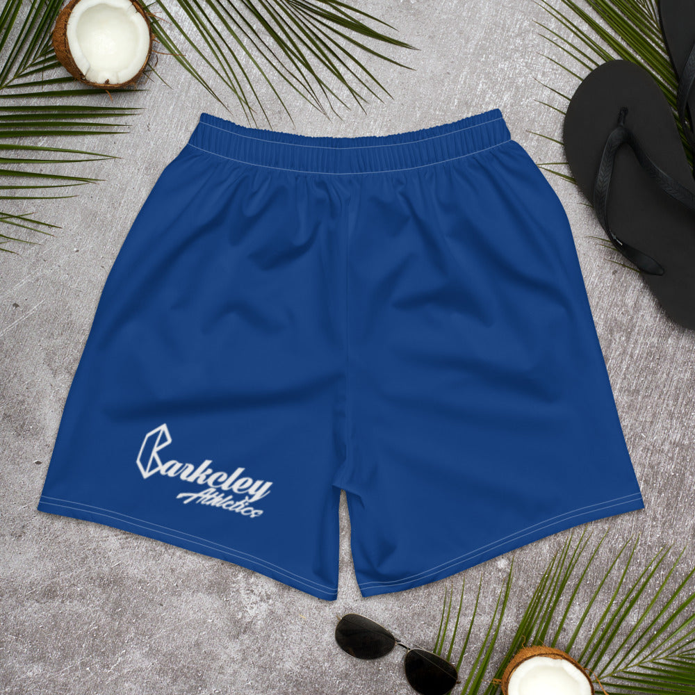 Barkcley Athletics (Men's Athletic Long Shorts) (blue)