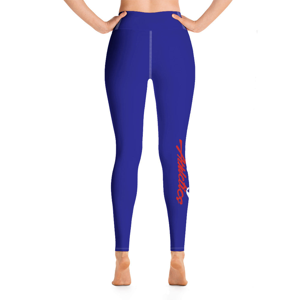 Barkcley Athletics (Yoga Leggings w/Pocket) (Blue)