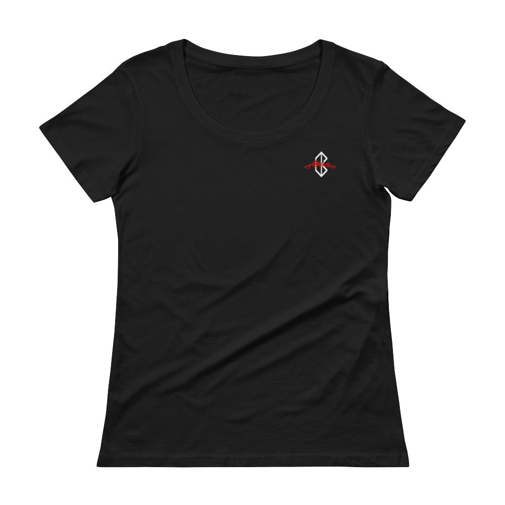 Barkcley Athletics (ladies scoop neck tshirt) (more colors avail)