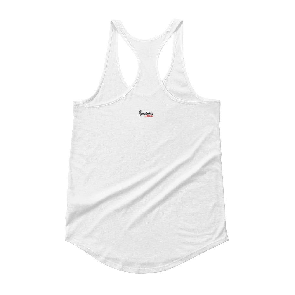 Barkcley Athletics (Gymrats Ladies' Shirttail Tank) (white)