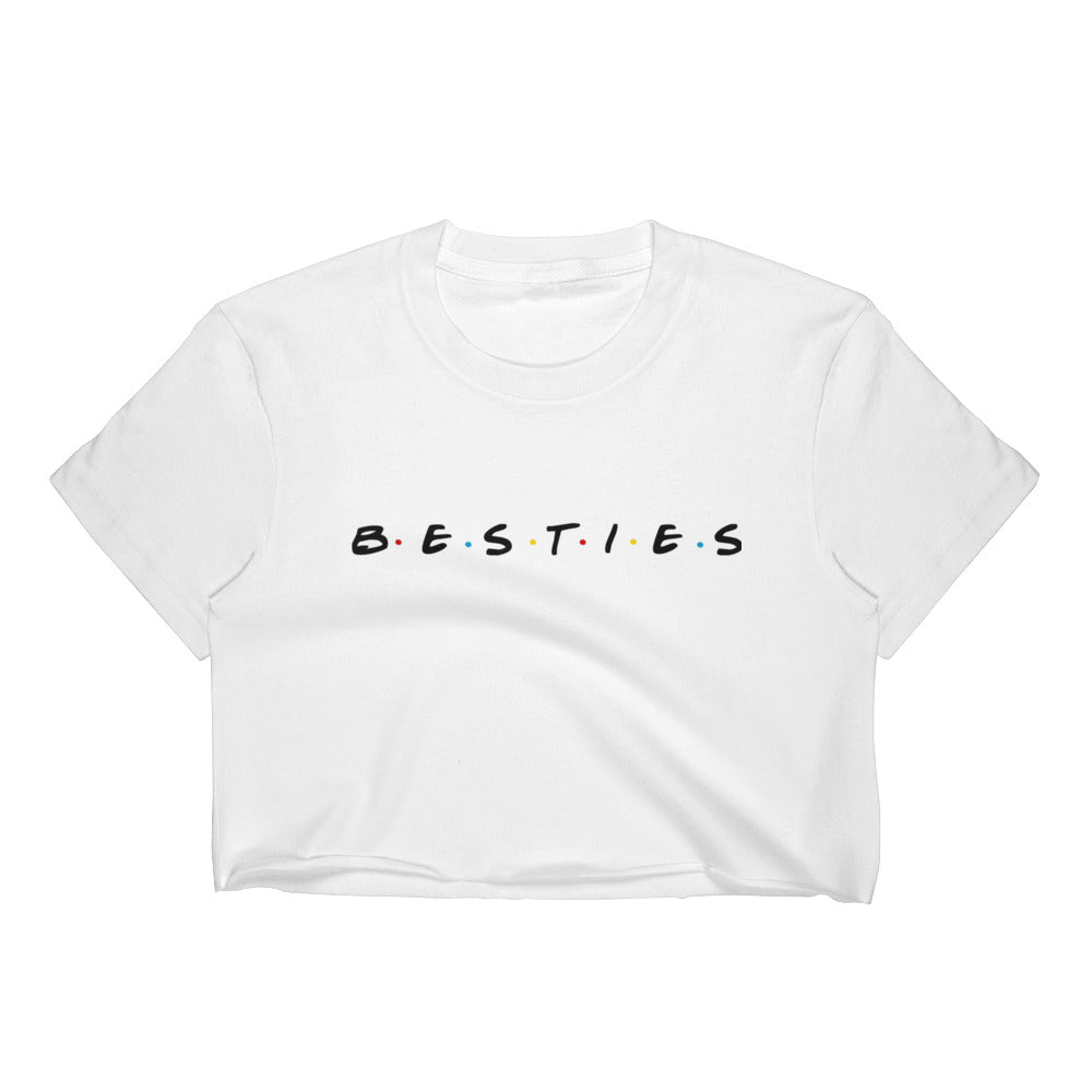 A.M. Nights Besties Crop Top (white)