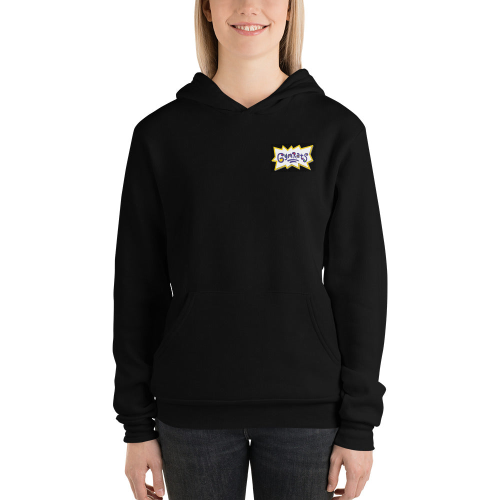Barkcley Athletics (Womens GymRats hoodie) (Black)