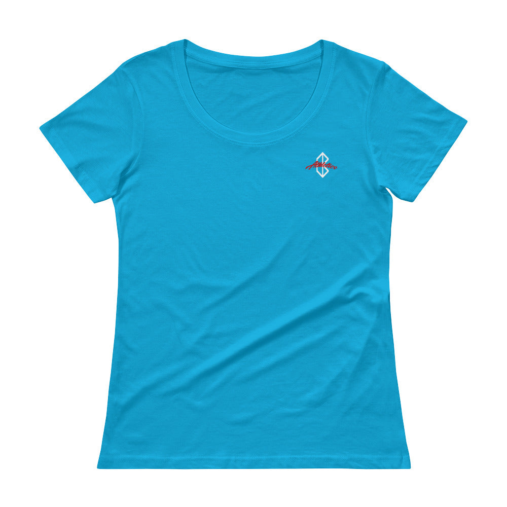 Barkcley Athletics (ladies scoop neck tshirt) (more colors avail)