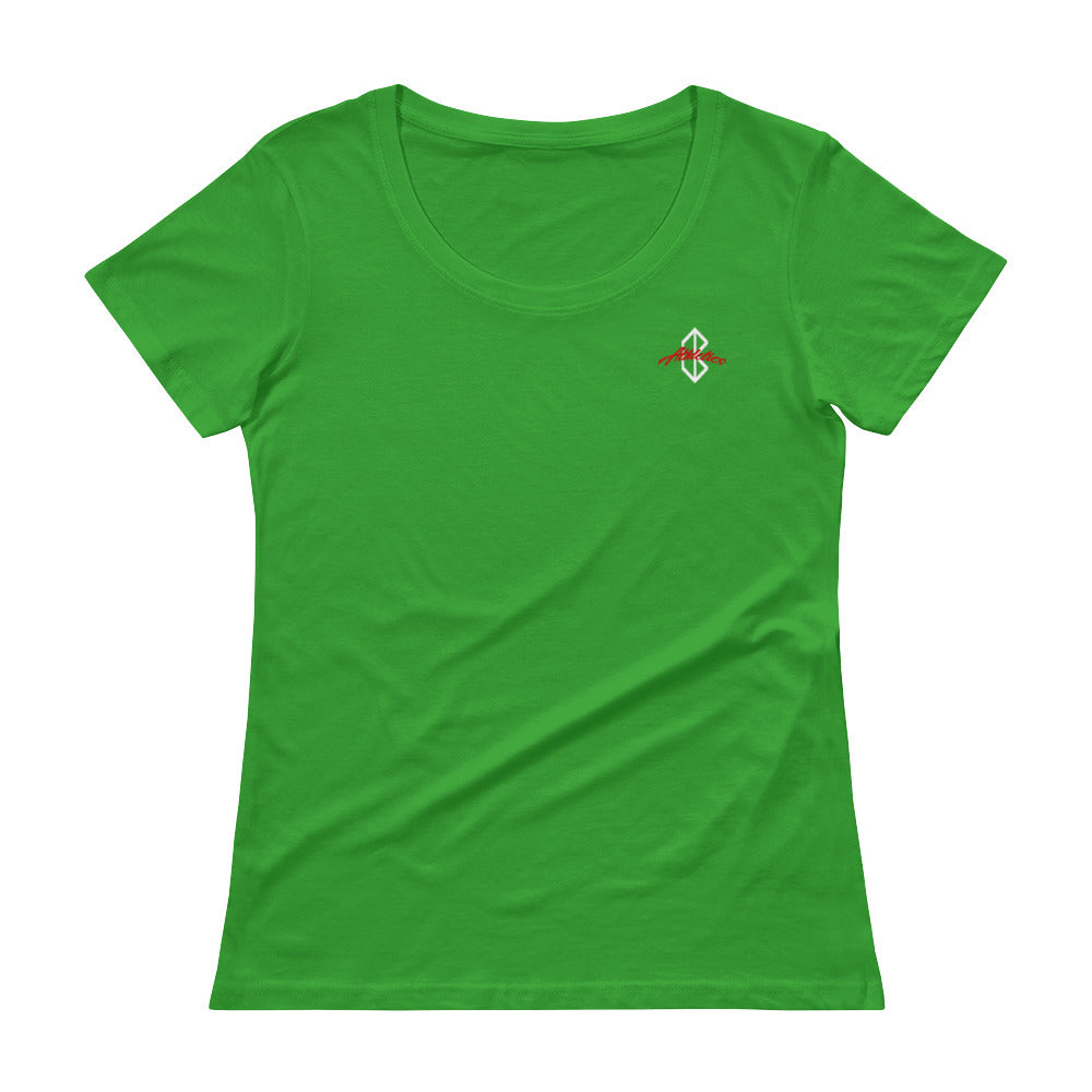 Barkcley Athletics (ladies scoop neck tshirt) (more colors avail)