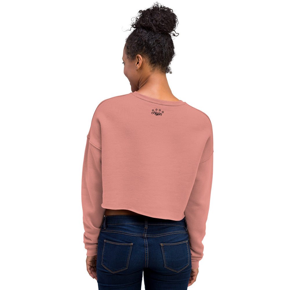 A.M. Nights (Spicy Crop Sweatshirt) (Pink)