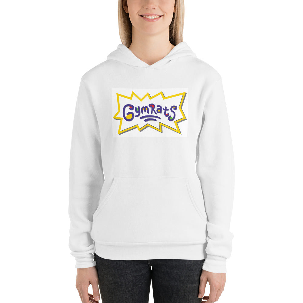 Barkcley Athletics (Womens GymRats hoodie) (White)