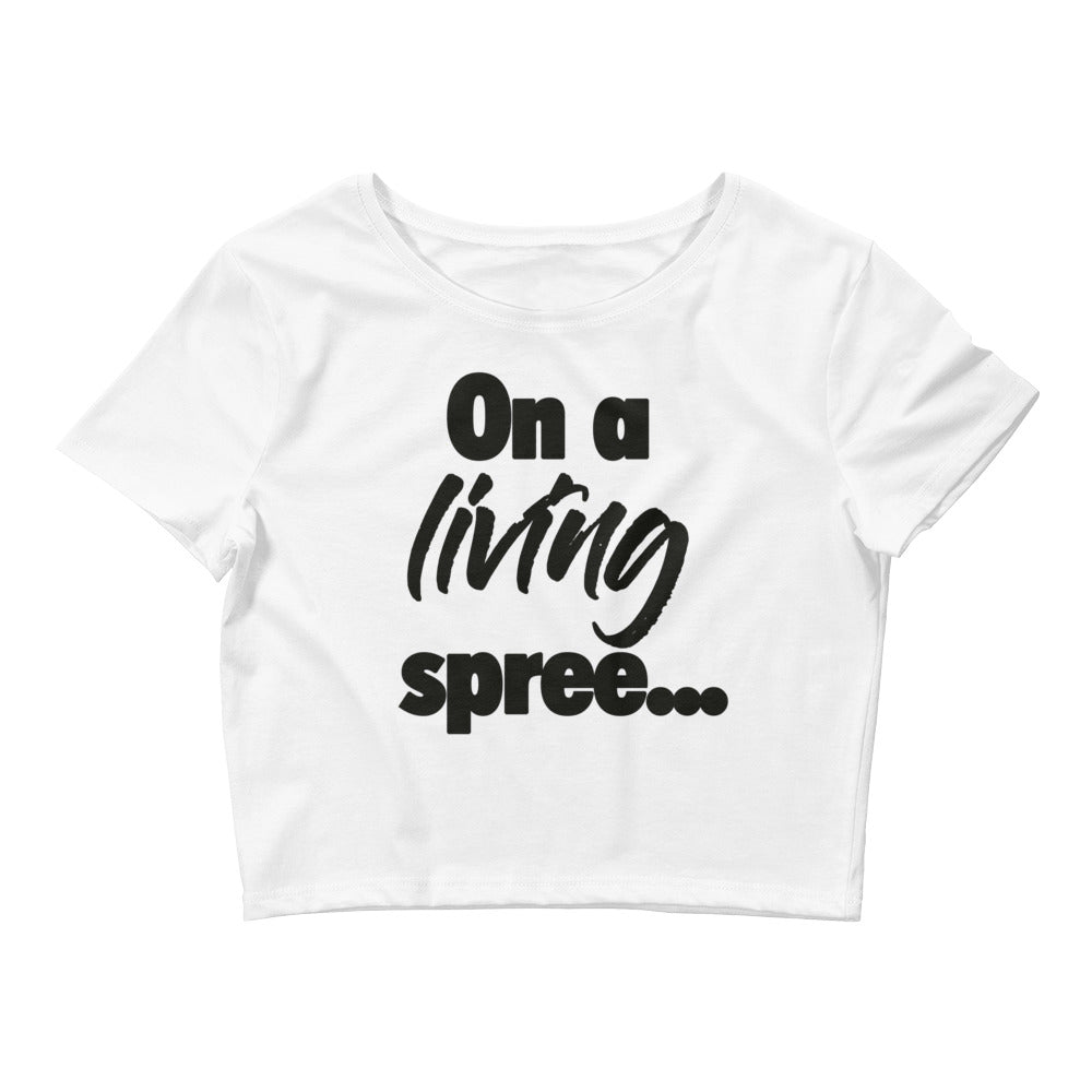 A.M. Nights (OLS crop Top) (White)