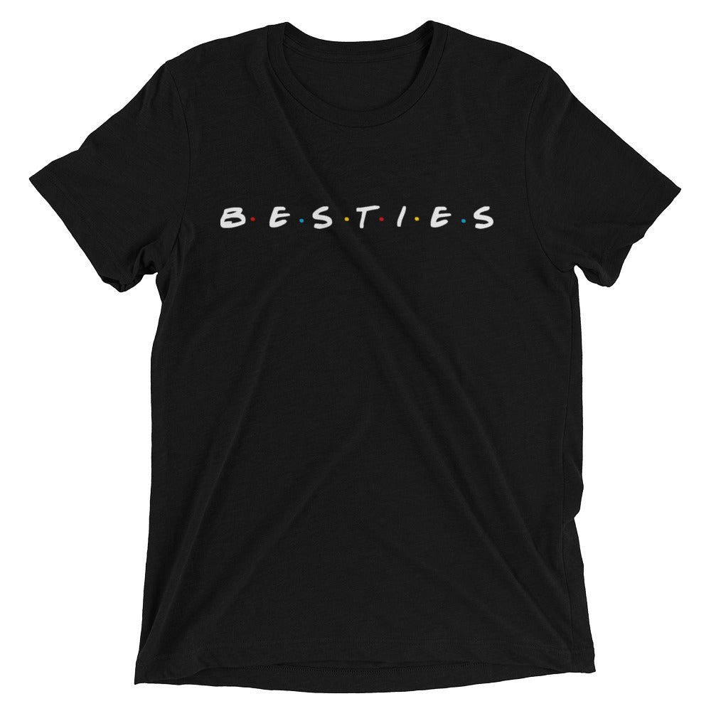 A.M. Nights (ladies besties Short sleeve t-shirt) (more colors avail)