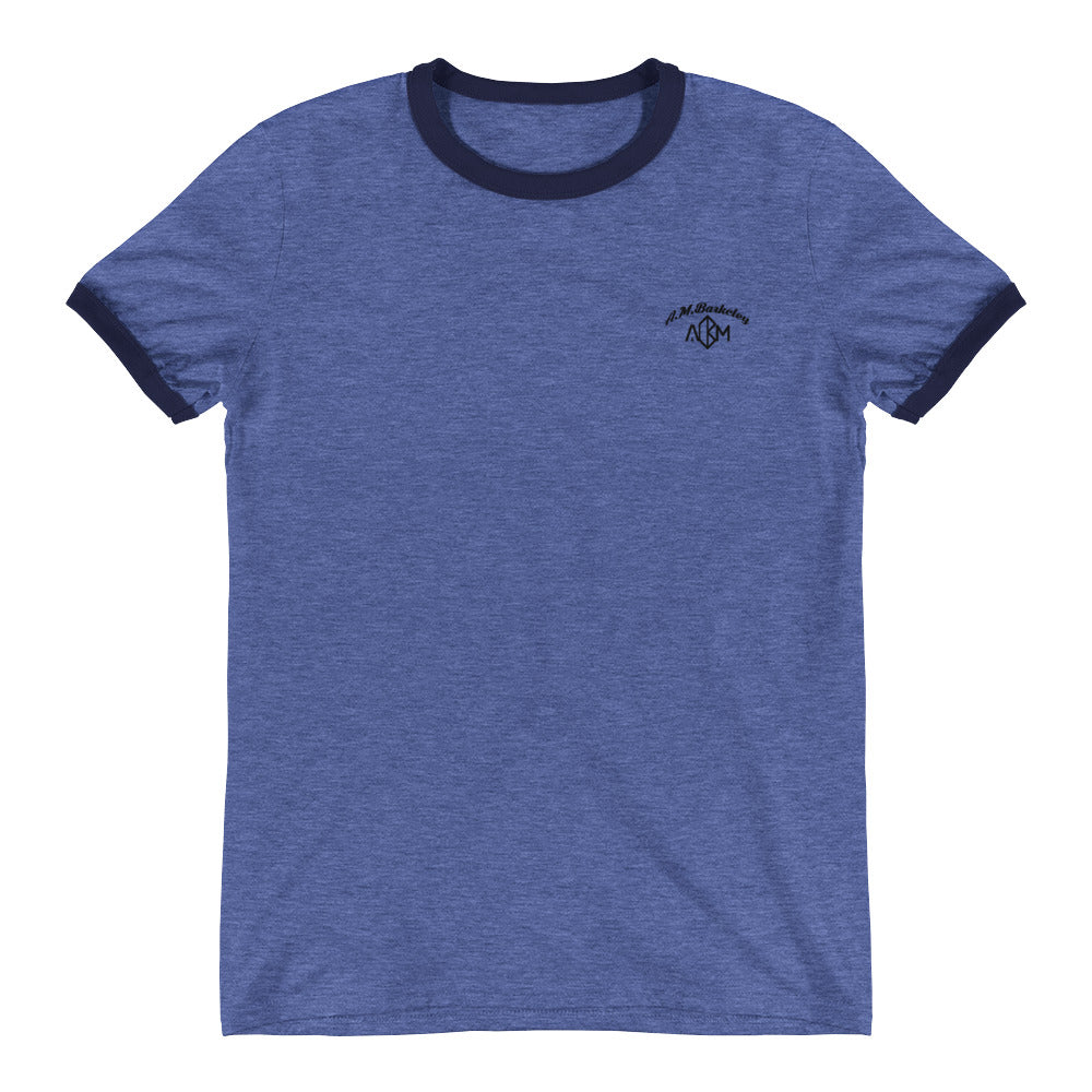 A.M. Barkcley (Ringer T-Shirt) (more colors avail)