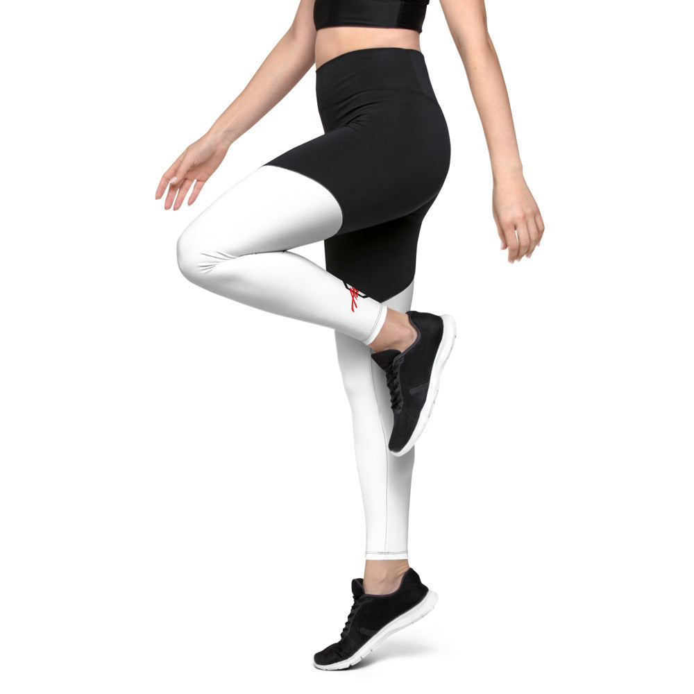 Barkcley Athletics (Sports Leggings) (black&white)