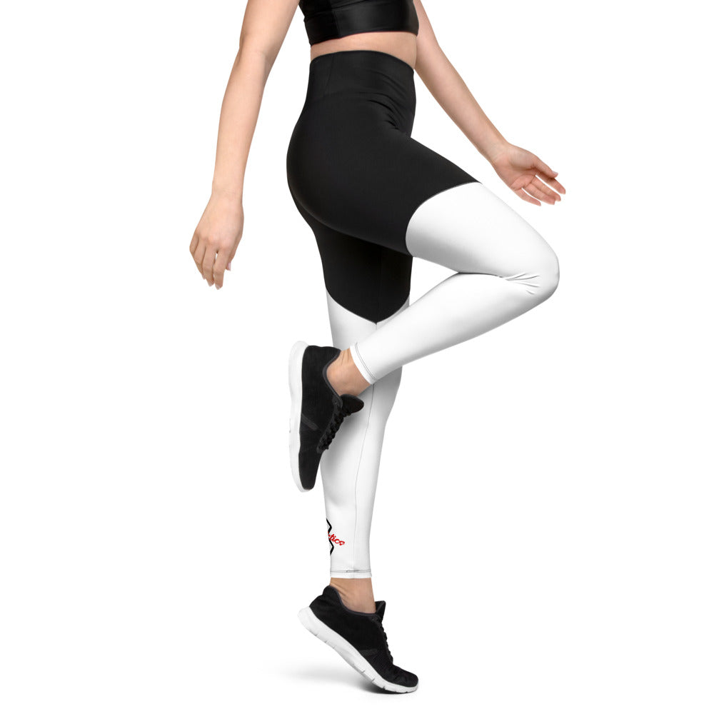 Barkcley Athletics (Sports Leggings) (black&white)